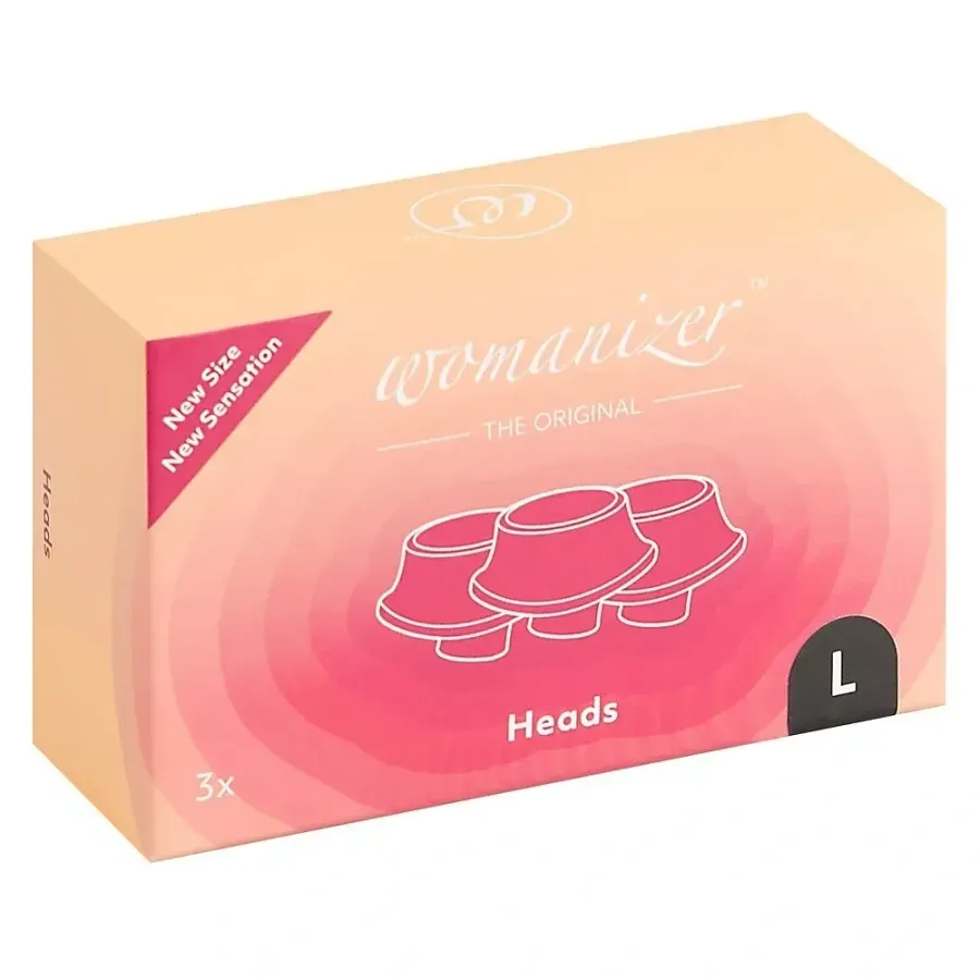 Змінні насадки для Womanizer Premium, Eco, Classic, Liberty та Starlet 2, чорні, розмір L.