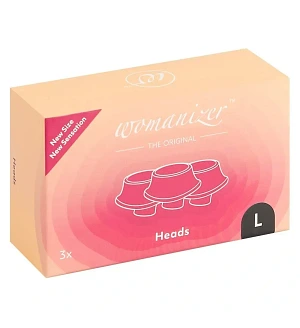 Змінні насадки для Womanizer Premium, Eco, Classic, Liberty та Starlet 2, чорні, розмір L.