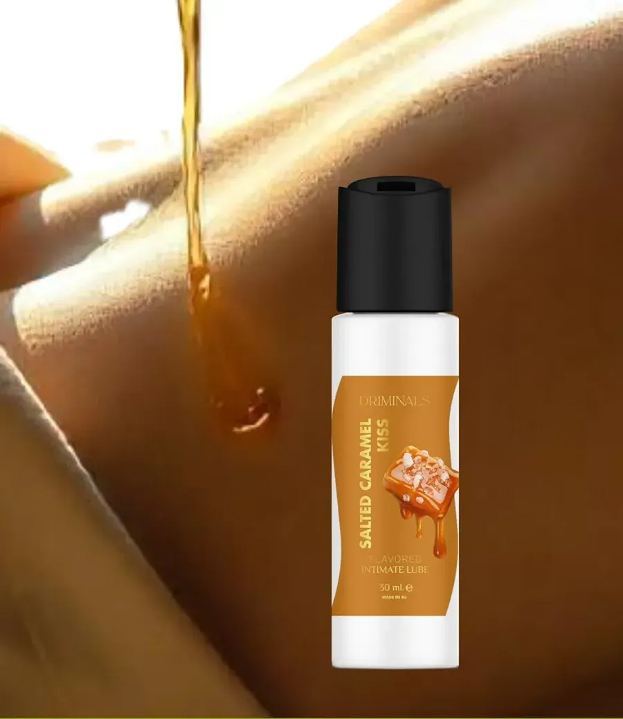 Їстівний лубрикант Driminals Kiss Salted Caramel зі смаком солоної карамелі, 30 мл