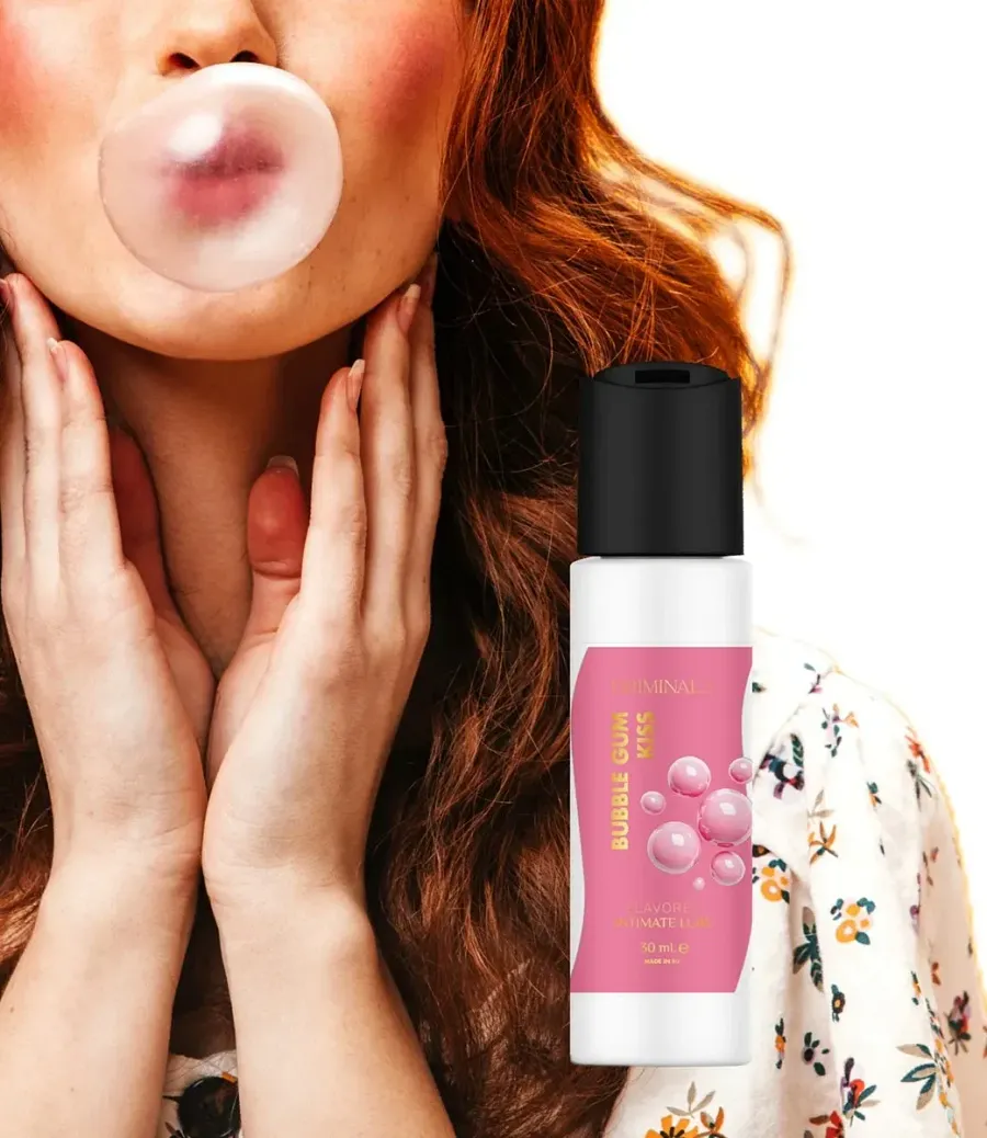 Їстівний лубрикант Driminals Kiss Bubble Gum зі смаком жувальної гумки, 30 мл