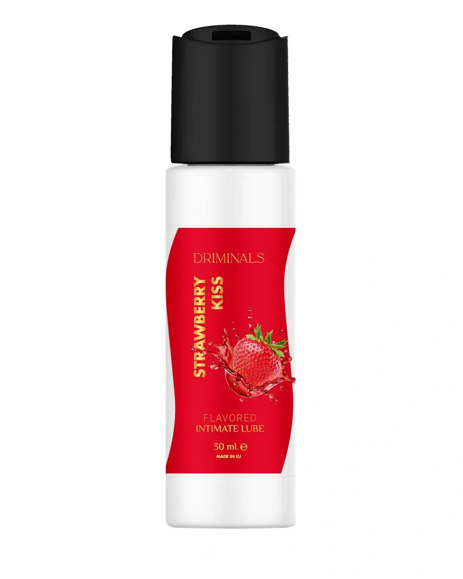 Їстівний лубрикант Driminals Kiss Strawberry зі смаком полуниці, 30 мл