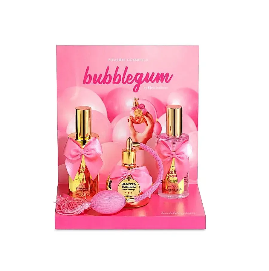Набір для масажу Bijoux Indiscrets Bubblegum Play Kit з ароматом жувальної гумки, 3 предмети