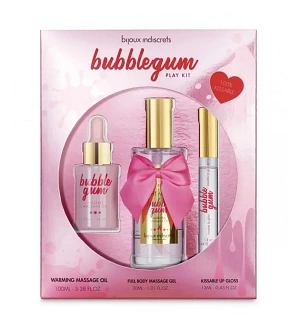 Набір для масажу Bijoux Indiscrets Bubblegum Play Kit з ароматом жувальної гумки, 3 предмети