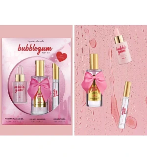 Набір для масажу Bijoux Indiscrets Bubblegum Play Kit з ароматом жувальної гумки, 3 предмети