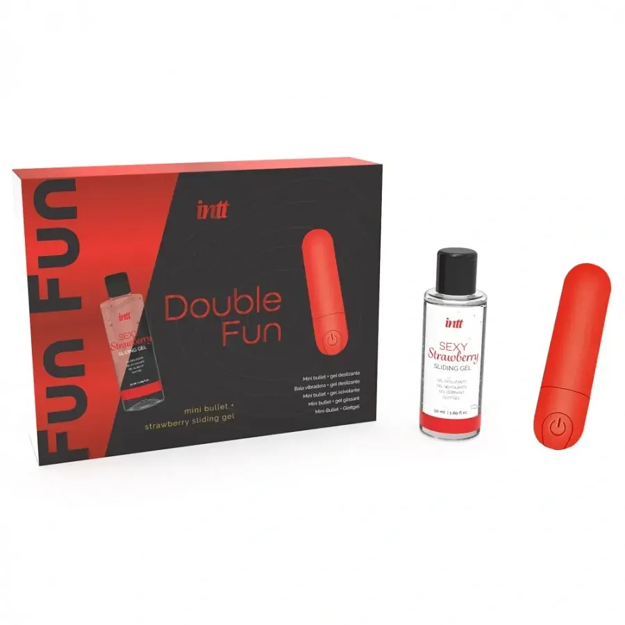 Набір віброкуля та лубрикант INTT Double Fun