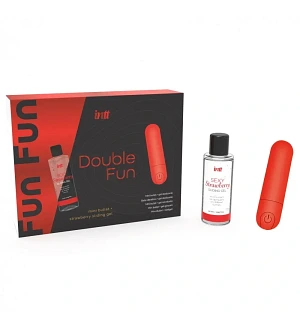 Набір віброкуля та лубрикант INTT Double Fun