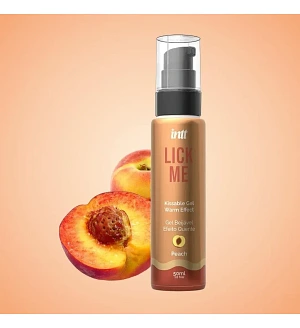 Їстівний гель Intt Lick Me Peach зі смаком персика та зігрівальним ефектом, 50 мл