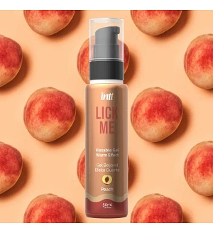 Їстівний гель Intt Lick Me Peach зі смаком персика та зігрівальним ефектом, 50 мл