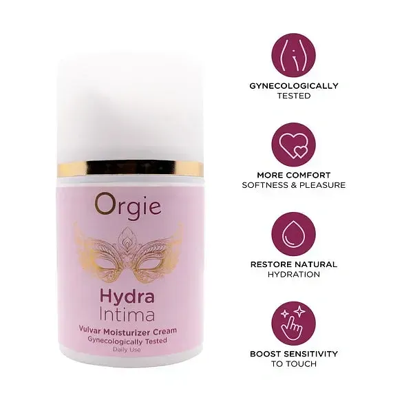 Зволожувальний крем для вульви Orgie Hydra Intima для підвищення чутливості, 50 мл