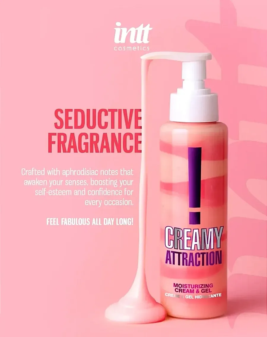 Крем-гель для тіла Intt Creamy Attraction Seduction! зі спокусливим ароматом для поцілунків, 100 мл