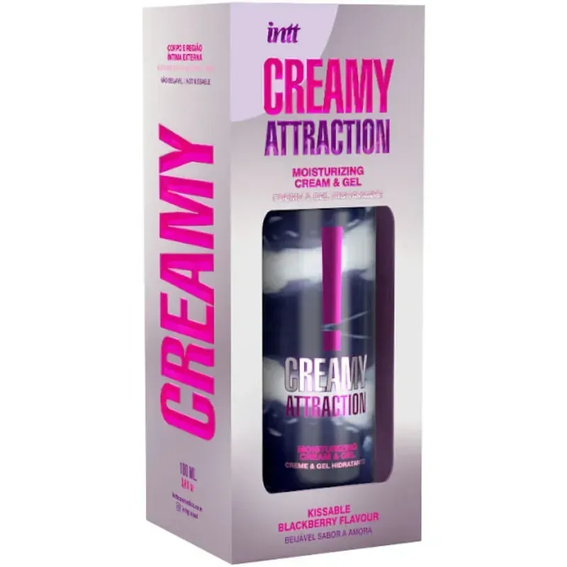 Крем-гель для тіла Intt Creamy Attraction Blackberry для поцілунків, 100 мл