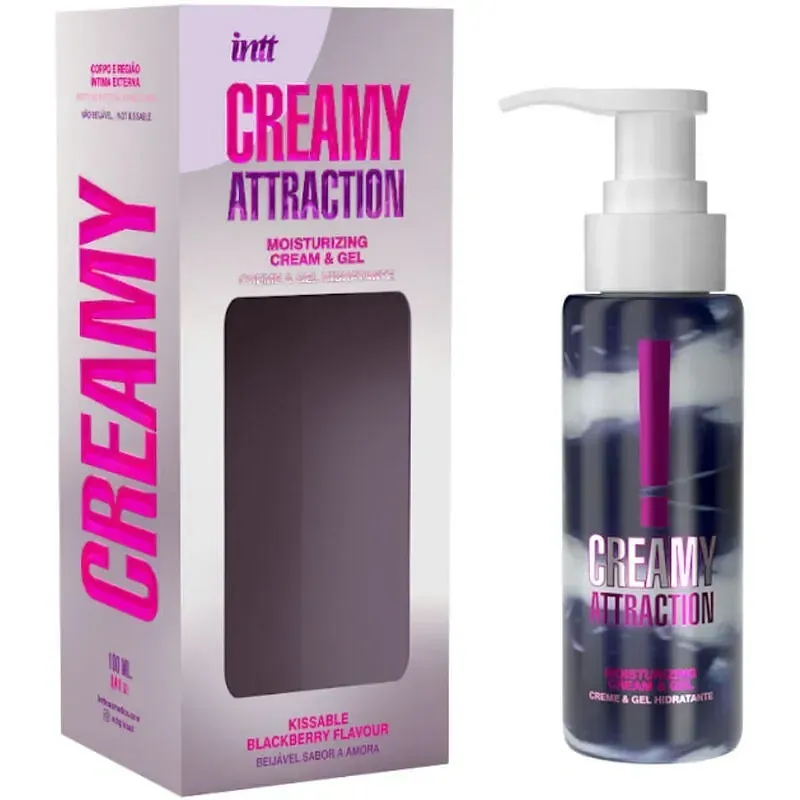 Крем-гель для тіла Intt Creamy Attraction Blackberry для поцілунків, 100 мл