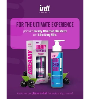 Крем-гель для тіла Intt Creamy Attraction Blackberry для поцілунків, 100 мл