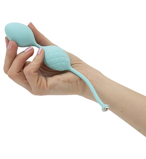 Розкішні вагінальні кульки PILLOW TALK - Frisky Teal з кристалом, діаметр 3,2 см, вага 49-75 гр