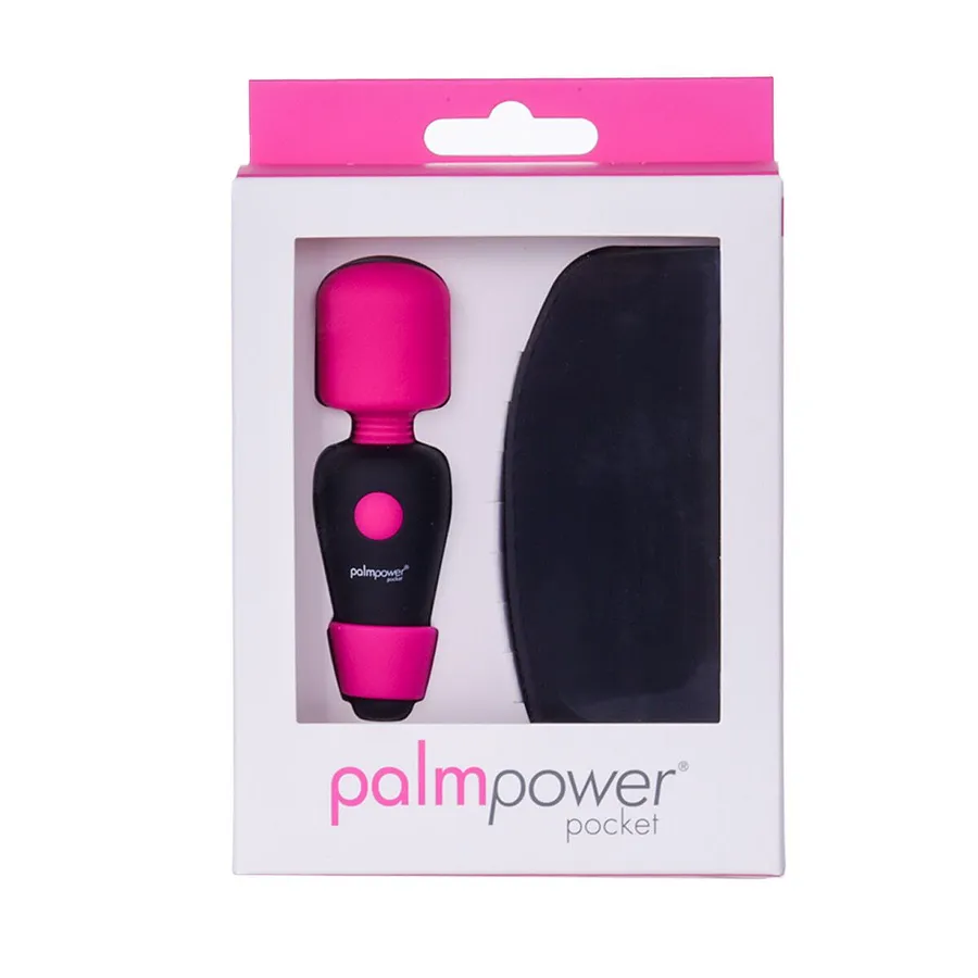 Мінівібромасажер PalmPower Pocket із чохлом на блискавці, водостійкий, перезаряджуваний, довжина 9см