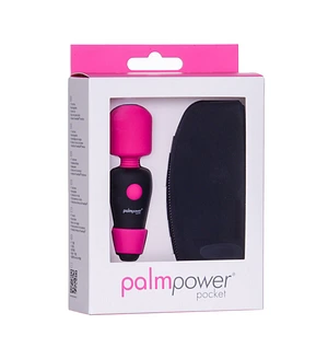 Мінівібромасажер PalmPower Pocket із чохлом на блискавці, водостійкий, перезаряджуваний, довжина 9см