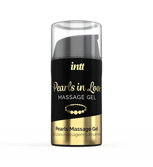 Набір для перлинного масажу Intt Pearls in Love: намисто та силіконовий масажний гель