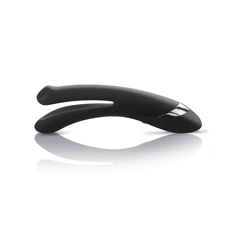 Вібратор подвійний з електростимуляцією Mystim Tingling Aparte eStim Black, міостимулятор