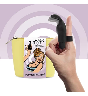 Вібратор на палець FeelzToys Magic Finger Vibrator Black