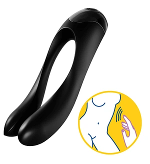 Вібратор на палець Satisfyer Candy Cane Black