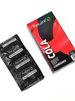 Презервативи Holographic Презервативи Holographic Recare Cola Dotted&Ribbed Condoms 12шт, з пухирцями і ребрами, аромат: Кола Cola Dotted&Ribbed Condoms 12шт, з пухирцями і ребрами, аромат: Кола