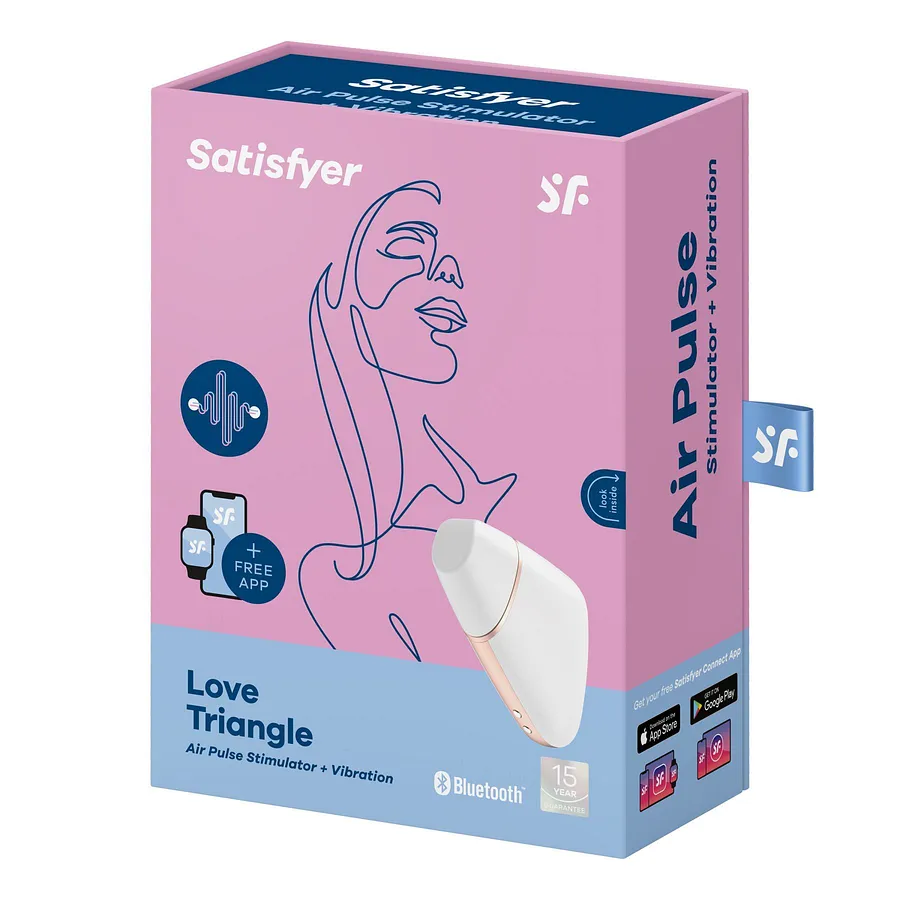 Вакуумний кліторальний стимулятор Satisfyer Love Triangle White (м'яте паковання)