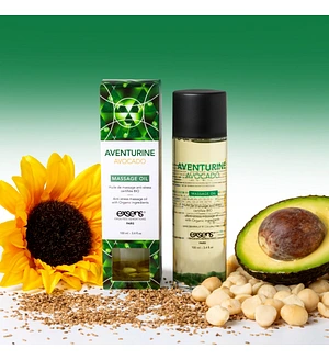 Масажна олія EXSENS Aventurine Avocado (антистрес) 100мл (термін придатності до 12.2026)