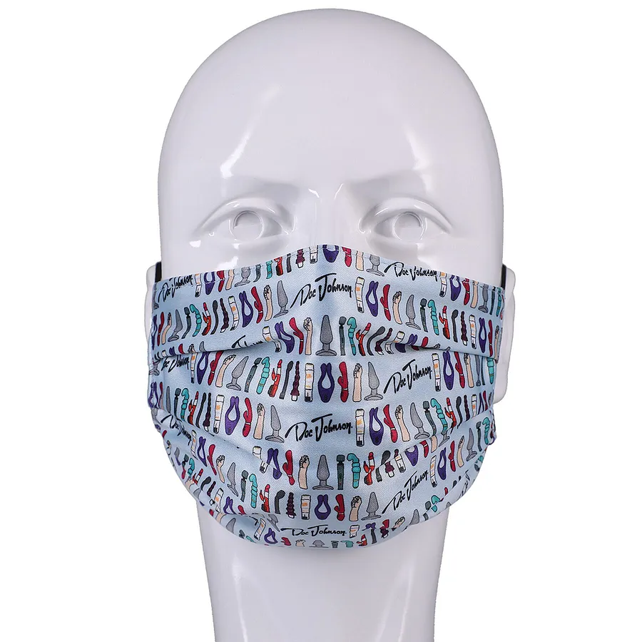 Двостороння маска Doc Johnson DJ Reversible and Adjustable face mask