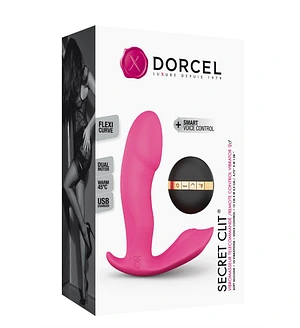 Вібратор Dorcel Secret Clit з підігрівом і пультом ДК, можна під одяг, голосове керування