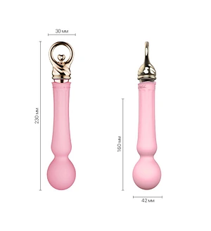 Вібромасажер із підігрівом Zalo Sweet Magic - Confidence Wand Fairy Pink