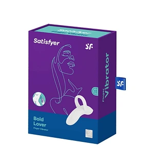 Вібратор на палець Satisfyer Bold Lover White, гнучкий