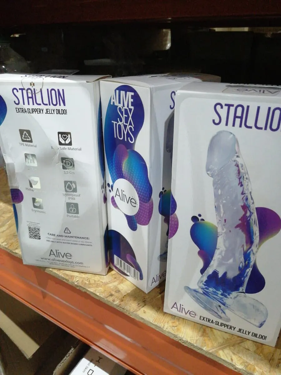 Прозорий фалоімітатор Alive Jelly Dildo Stallion (м'яте паковання)