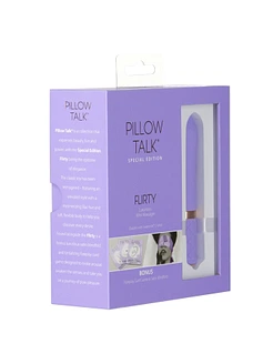 Розкішний вібратор Pillow Talk Flirty Purple Special Edition, Сваровскі, пов’язка на очі+гра