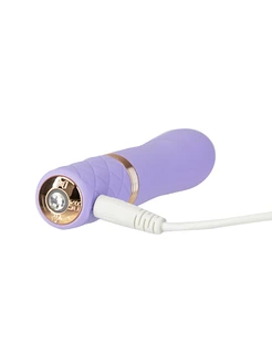 Розкішний вібратор Pillow Talk Flirty Purple Special Edition, Сваровскі, пов’язка на очі+гра
