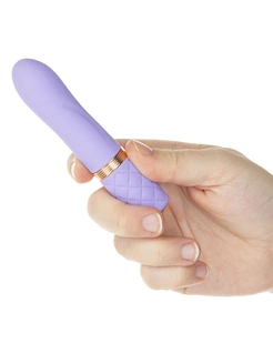 Розкішний вібратор Pillow Talk Flirty Purple Special Edition, Сваровскі, пов’язка на очі+гра