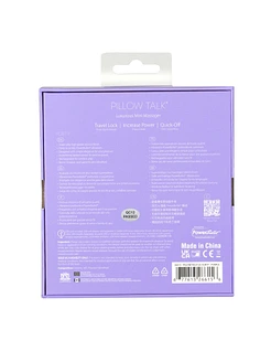 Розкішний вібратор Pillow Talk Flirty Purple Special Edition, Сваровскі, пов’язка на очі+гра
