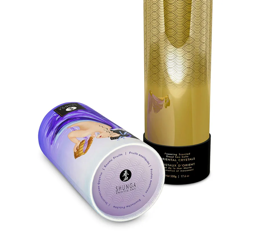 Пінлива сіль для ванни Shunga Dead Sea salt Oriental Crystals — Exotic Fruits (500 г)