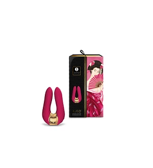 Вібратор для клітора Shunga Aiko Raspberry, гнучкі кінчики
