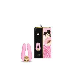 Вібратор для клітора Shunga Aiko Light Pink, гнучкі кінчики