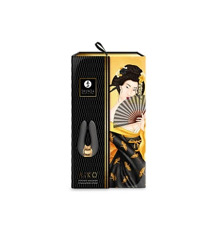 Вібратор для клітора Shunga Aiko Black, гнучкі кінчики