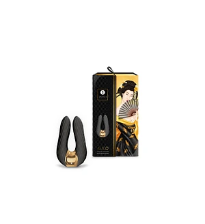 Вібратор для клітора Shunga Aiko Black, гнучкі кінчики