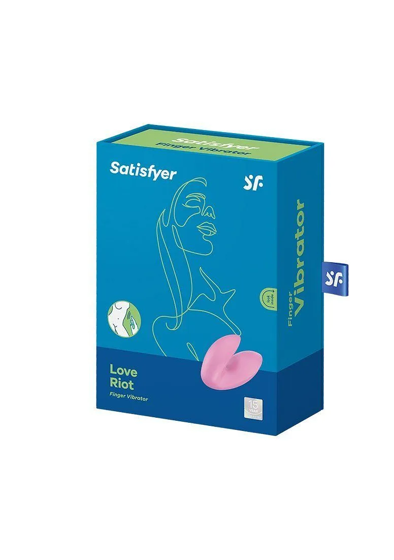 Вібратор на палець Satisfyer Love Riot Pink, 12 варіантів використання