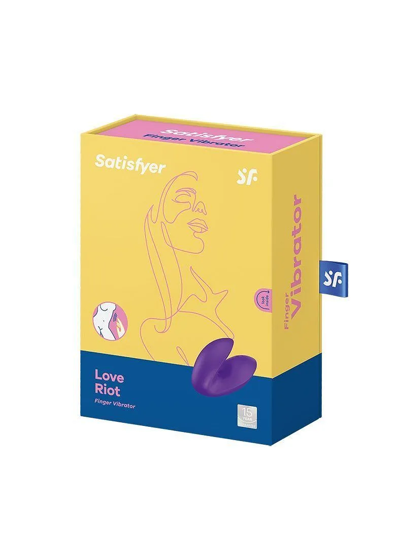 Вібратор на палець Satisfyer Love Riot Purple, 12 варіантів використання
