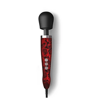 Вібромасажер DOXY Die Cast ROSE PATTERN, дуже потужний, живлення 220В, металевий корпус