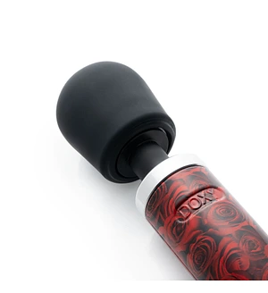 Вібромасажер DOXY Die Cast ROSE PATTERN, дуже потужний, живлення 220В, металевий корпус