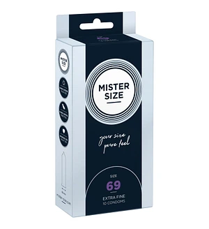 Презервативи Mister Size - pure feel - 69 (10 condoms), товщина 0,05 мм