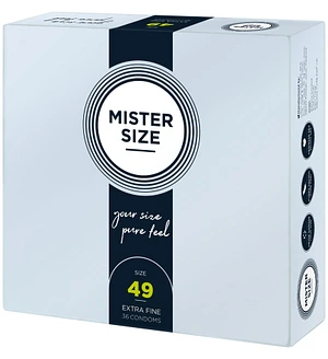 Презервативи Mister Size - pure feel - 49 (36 condoms), товщина 0,05 мм