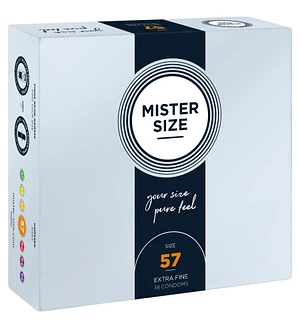 Презервативи Mister Size - pure feel - 57 (36 condoms), товщина 0,05 мм