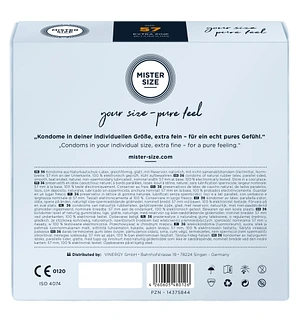 Презервативи Mister Size - pure feel - 57 (36 condoms), товщина 0,05 мм