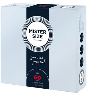 Презервативи Mister Size - pure feel - 60 (36 condoms), товщина 0,05 мм